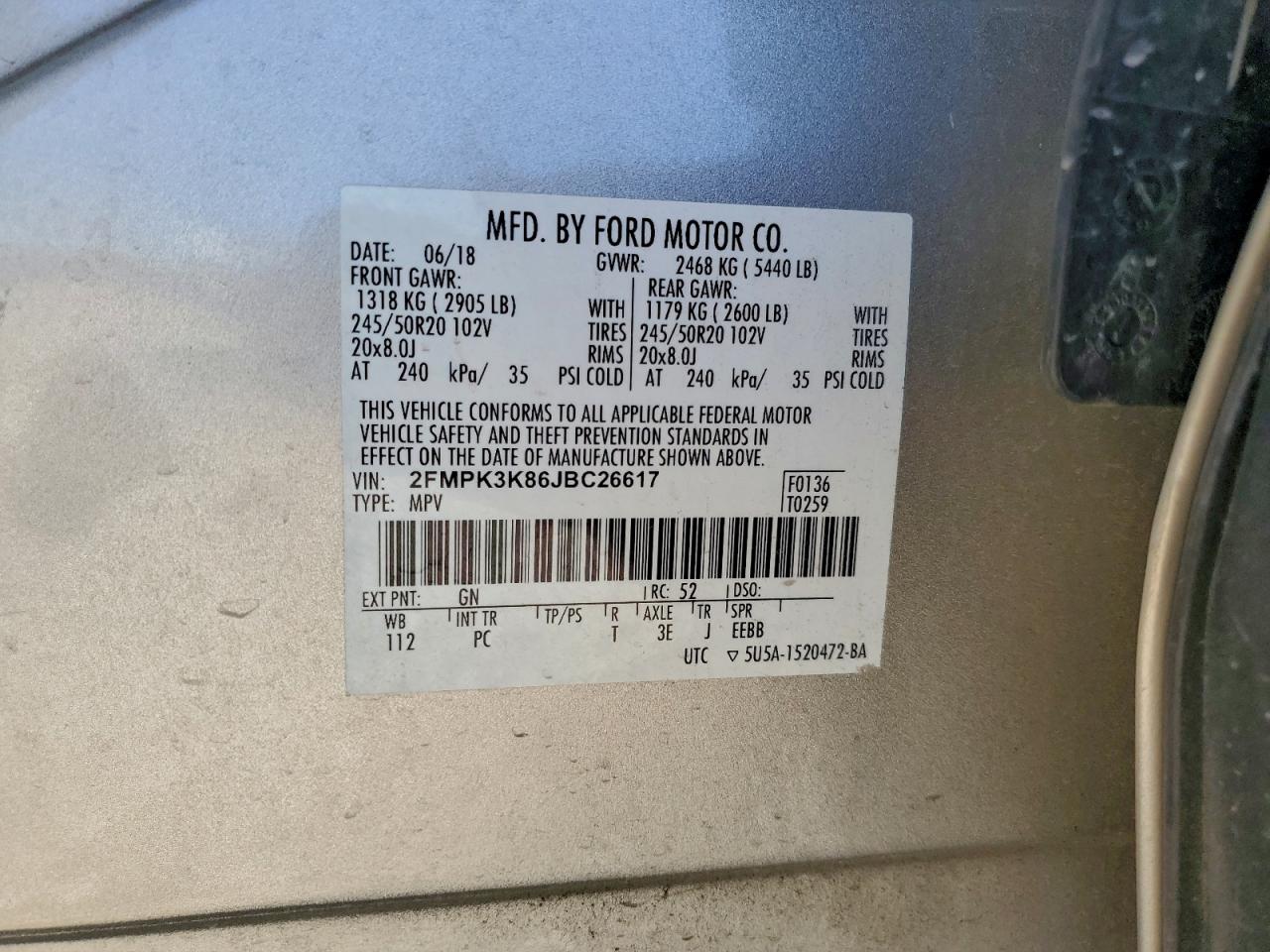 2018 FORD EDGE TITANIUM photo 13