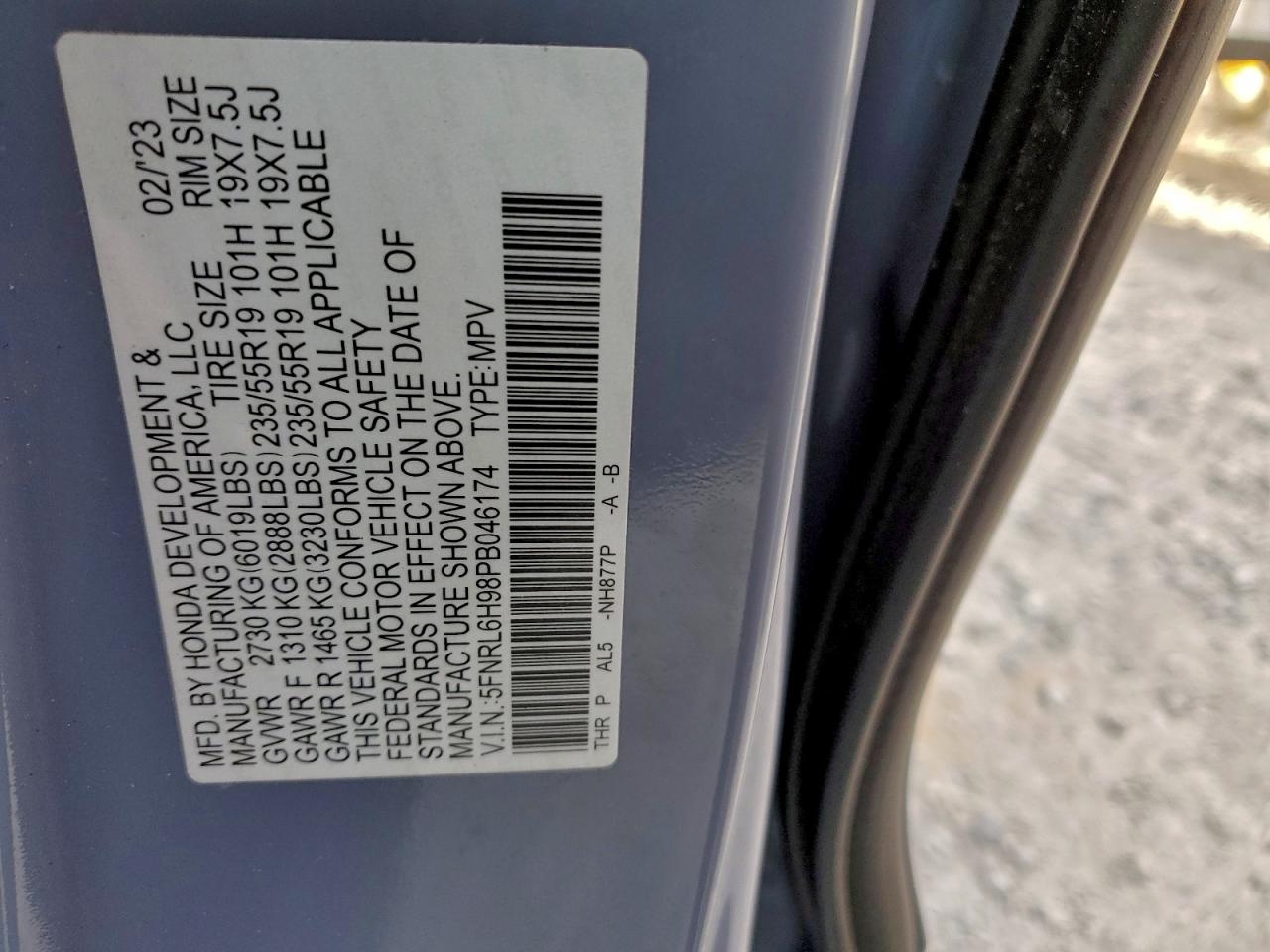 2023 HONDA ODYSSEY ELITE photo 13