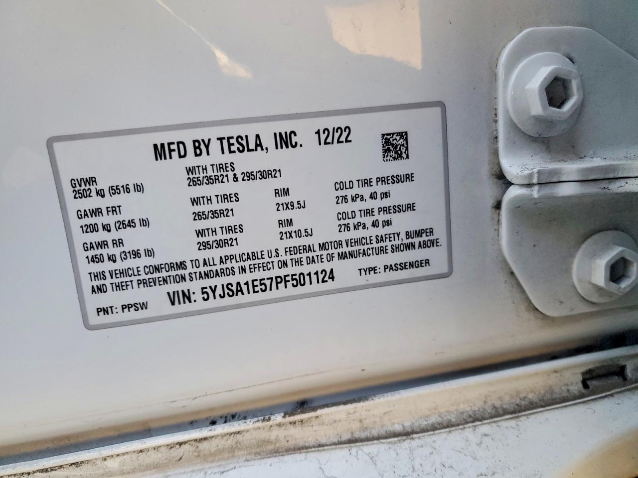 2023 TESLA MODEL S photo 13