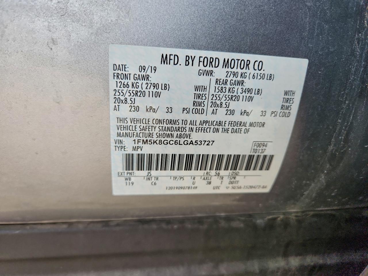 2020 FORD EXPLORER ST photo 23