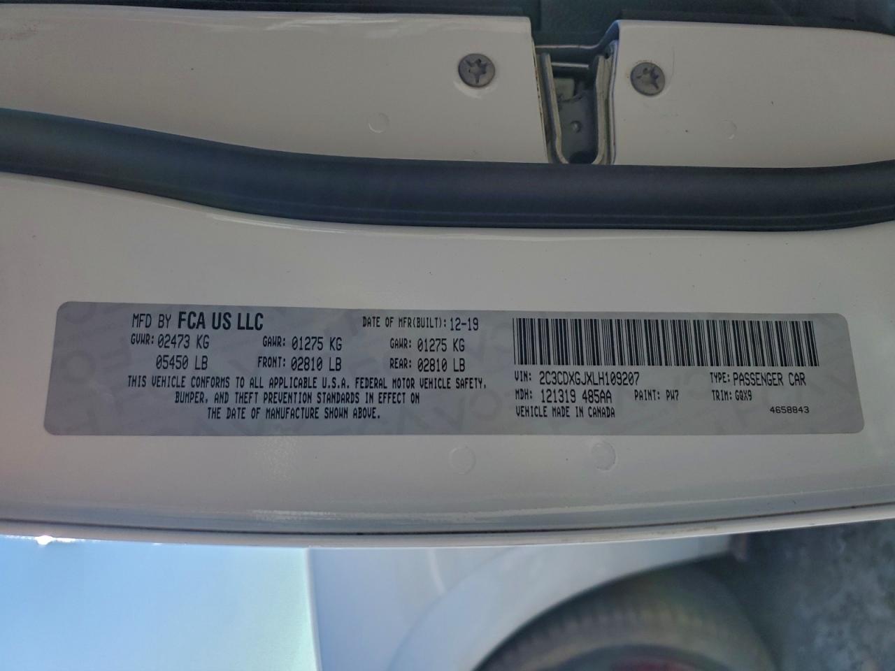 2020 DODGE CHARGER SCAT PACK photo 12