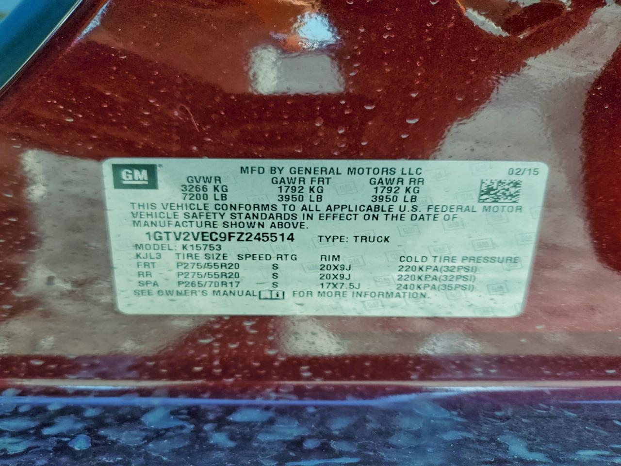 2015 GMC SIERRA K1500 SLT photo 12
