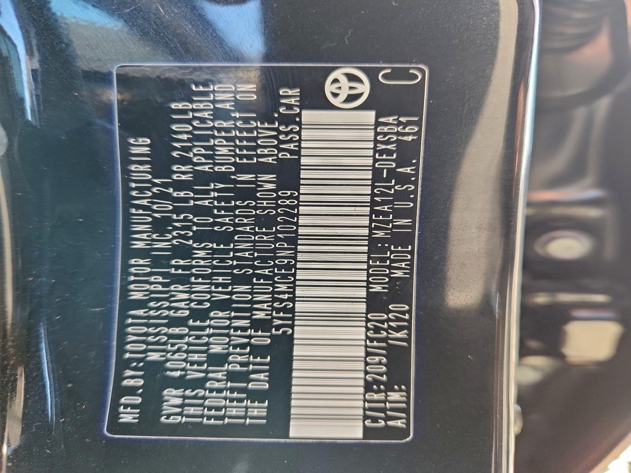 2022 TOYOTA COROLLA SE photo 12