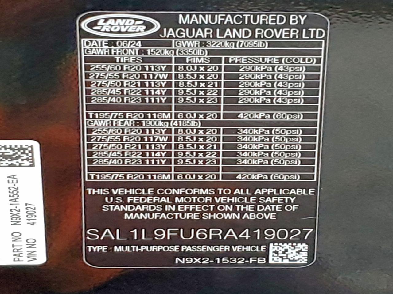 2024 LAND ROVER RANGE ROVER SPORT DYNAMIC SE photo 14