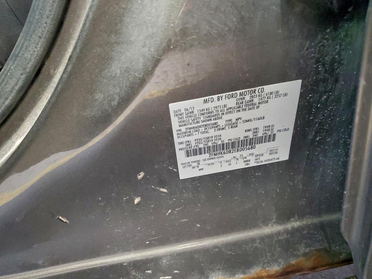 2014 FORD FLEX LIMITED photo 13