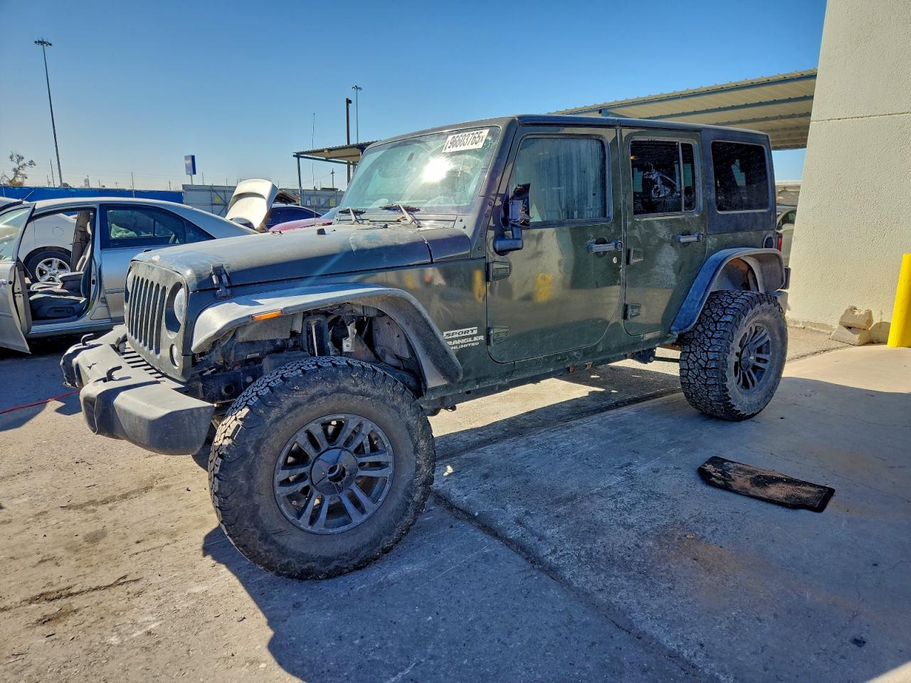 2016 JEEP WRANGLER UNLIMITED SPORT — FRONT END damage — photo 1