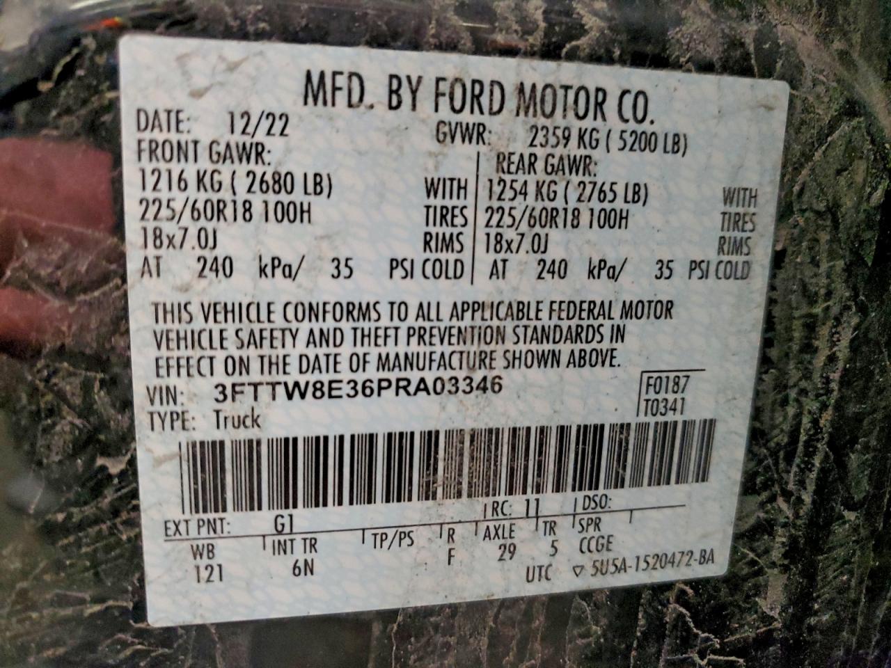 2023 FORD MAVERICK XL photo 12