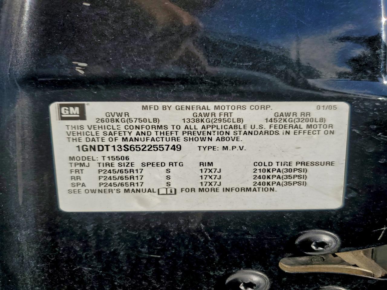 2005 CHEVROLET TRAILBLAZER LS photo 13