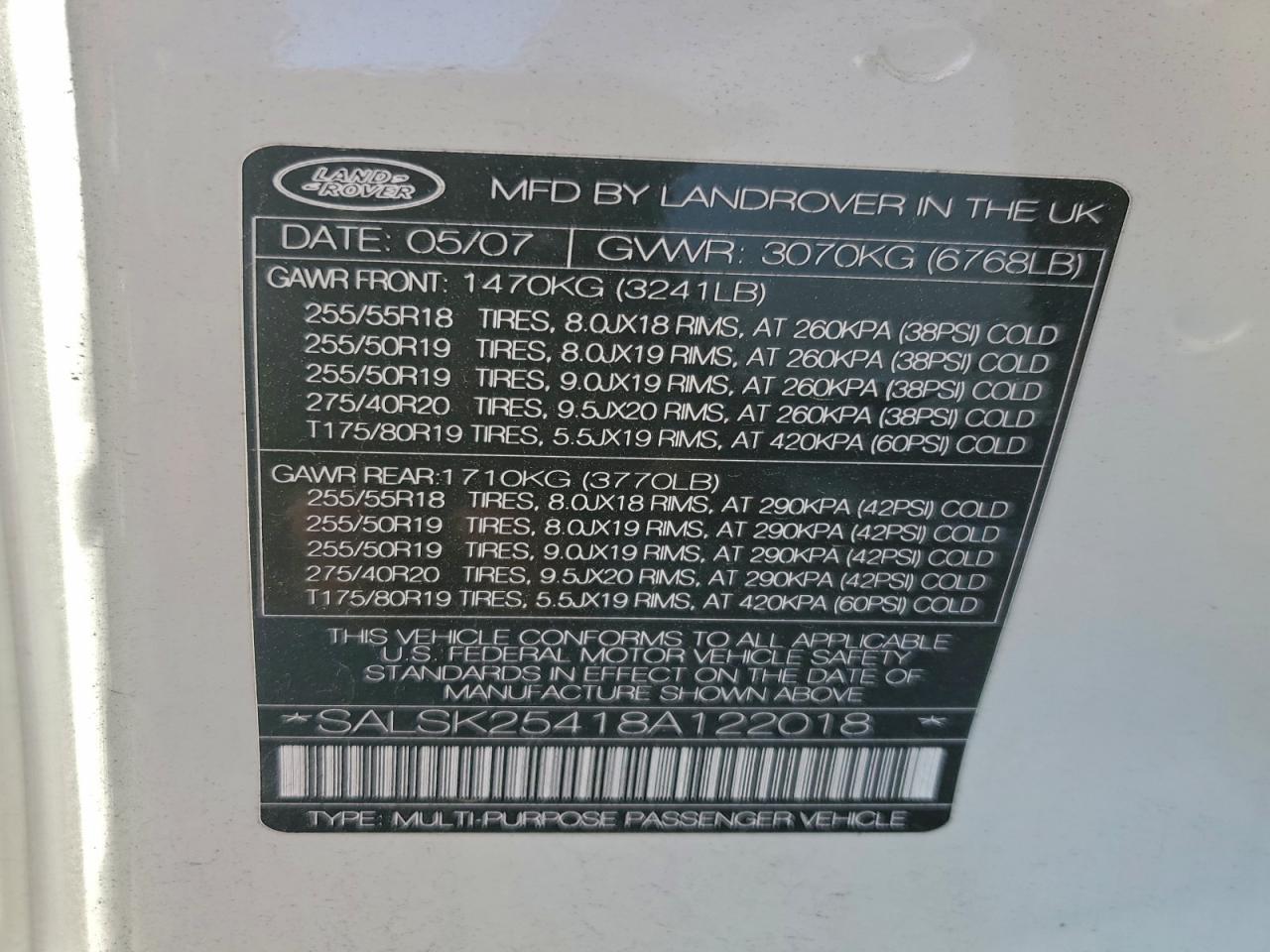 2008 LAND ROVER RANGE ROVER SPORT HSE photo 13