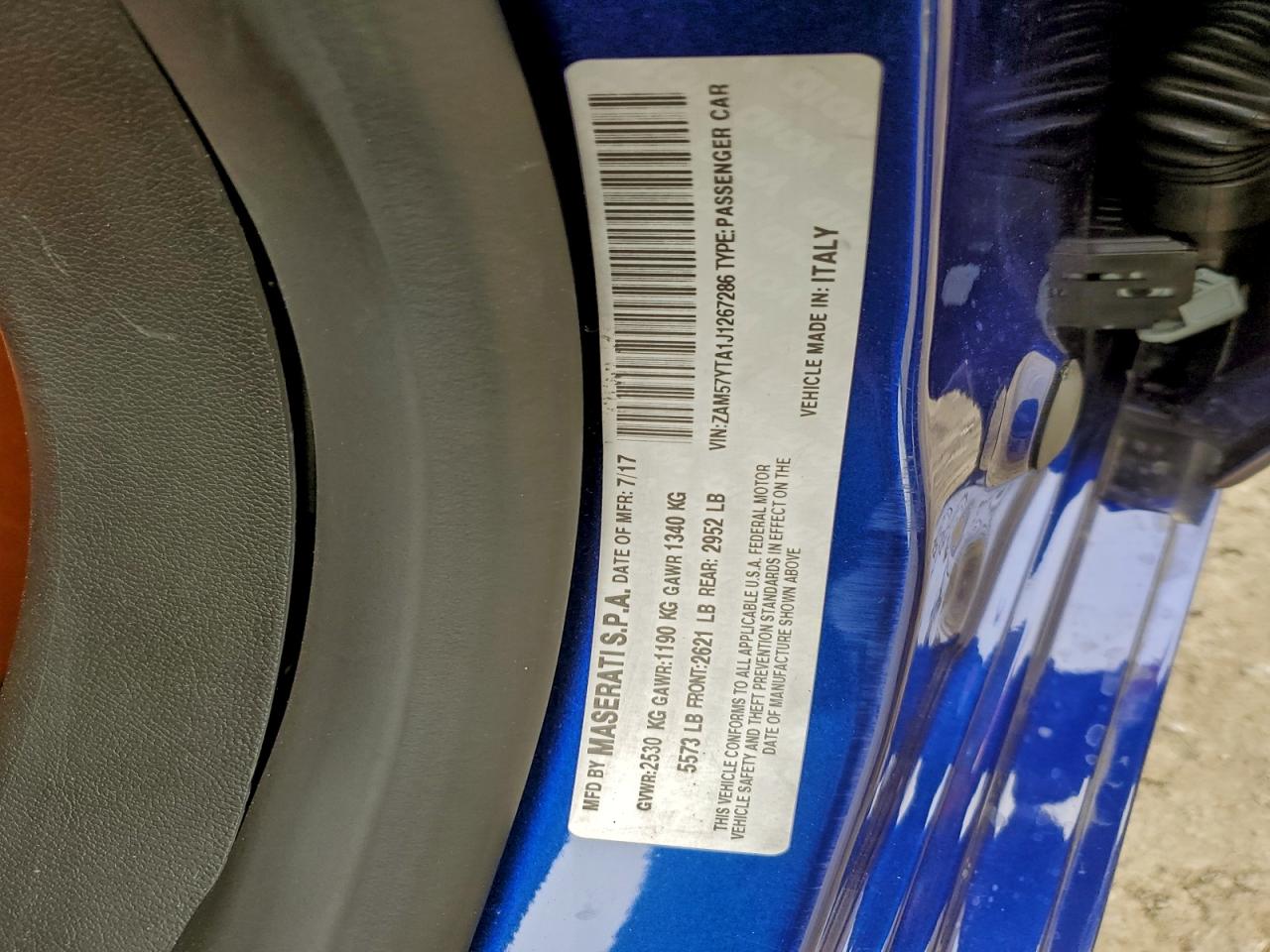 2018 MASERATI GHIBLI S photo 12