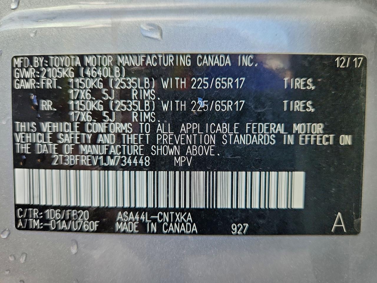2018 TOYOTA RAV4 LE photo 13