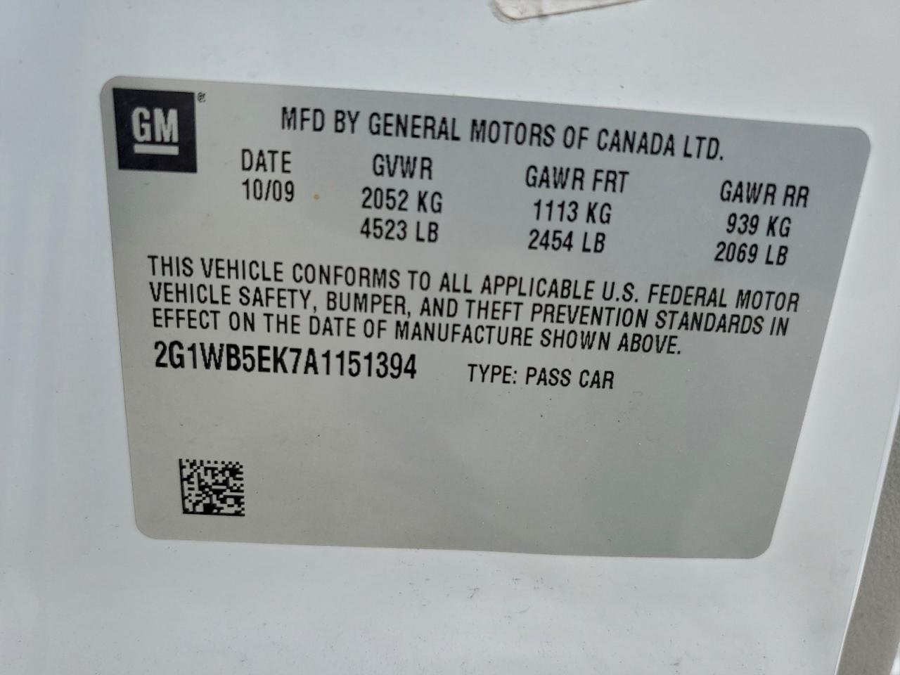 2010 CHEVROLET IMPALA LT photo 12