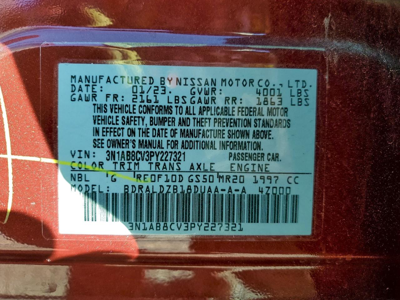 2023 NISSAN SENTRA SV photo 12
