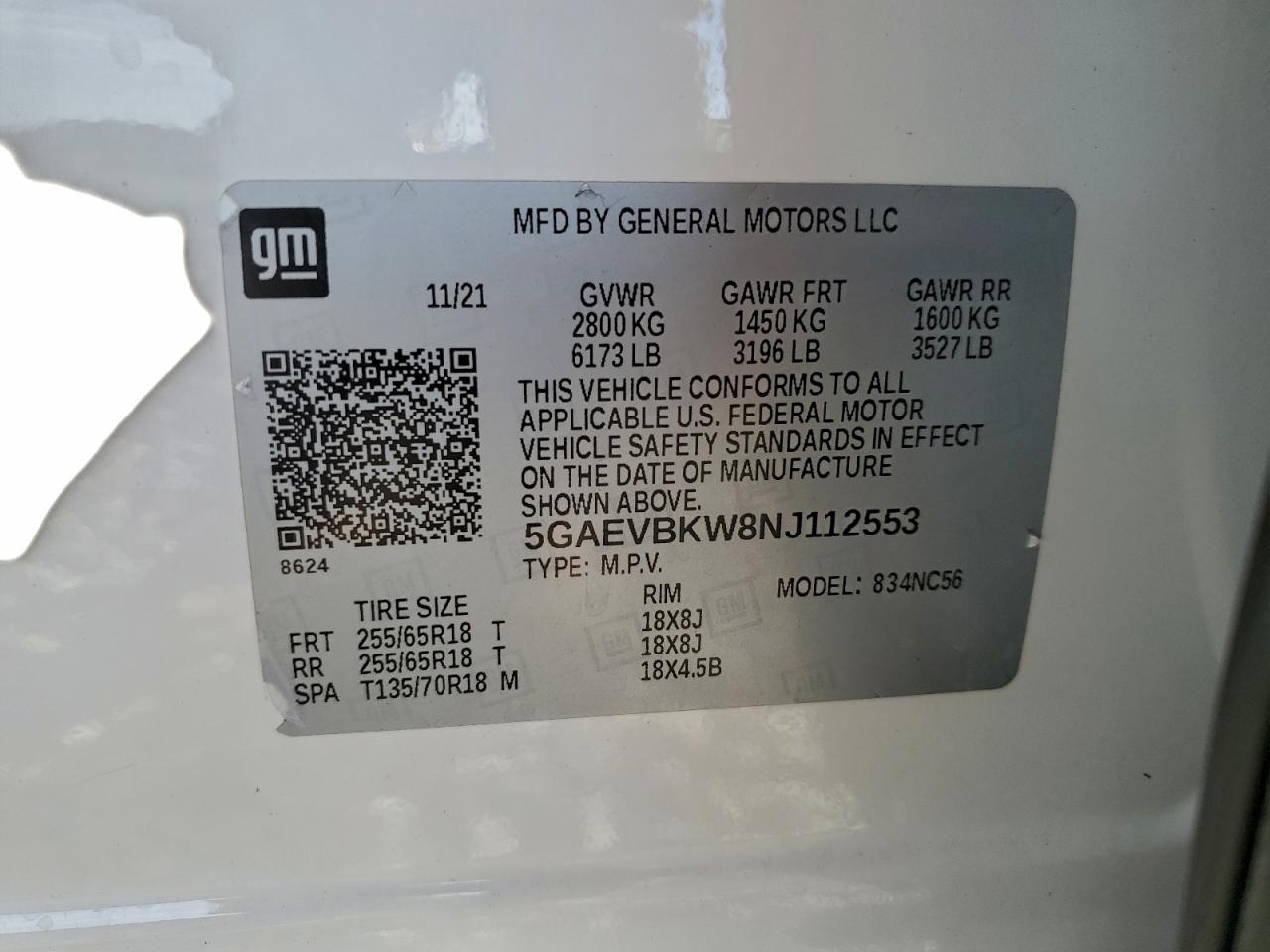 2022 BUICK ENCLAVE PREMIUM photo 13