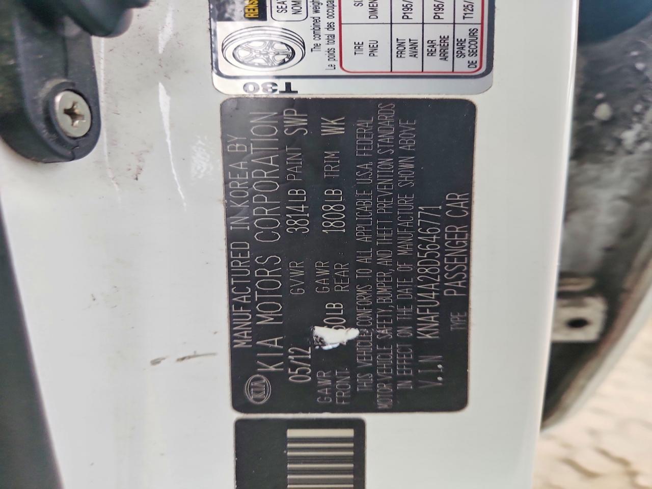 2013 KIA FORTE EX photo 12