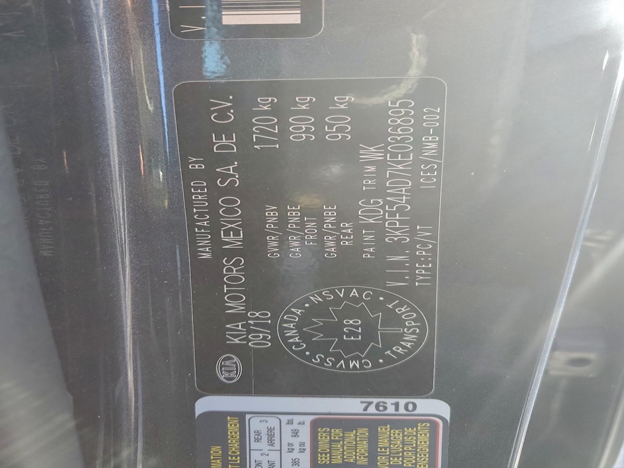 2019 KIA FORTE EX photo 13