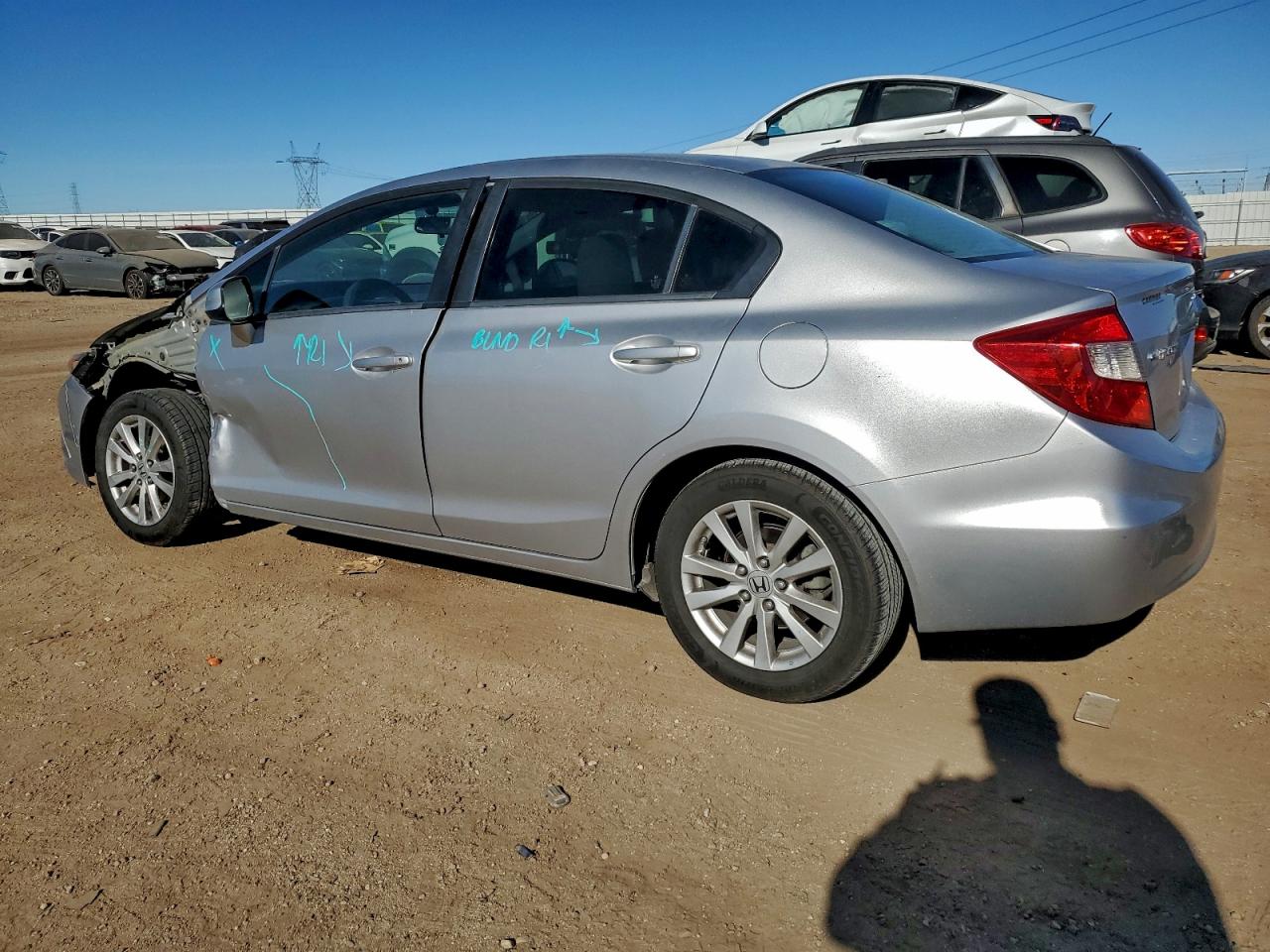 2012 HONDA CIVIC EX photo 2