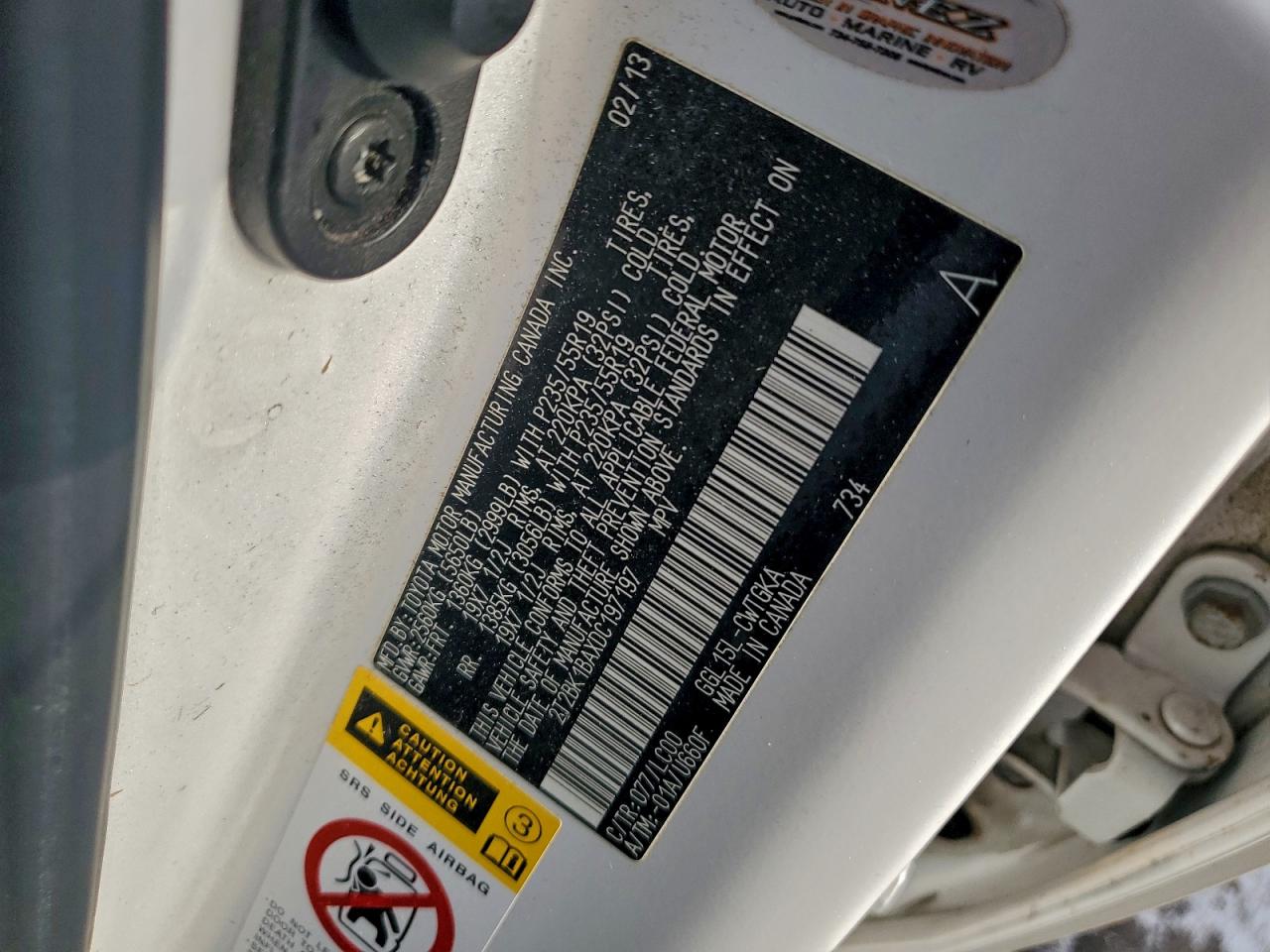 2013 LEXUS RX 350 BASE photo 12