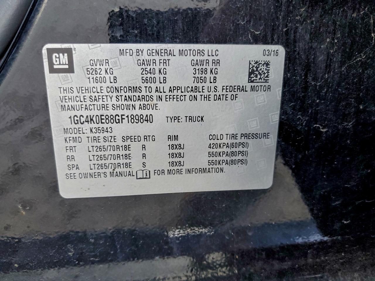 2016 CHEVROLET SILVERADO K3500 LTZ photo 12