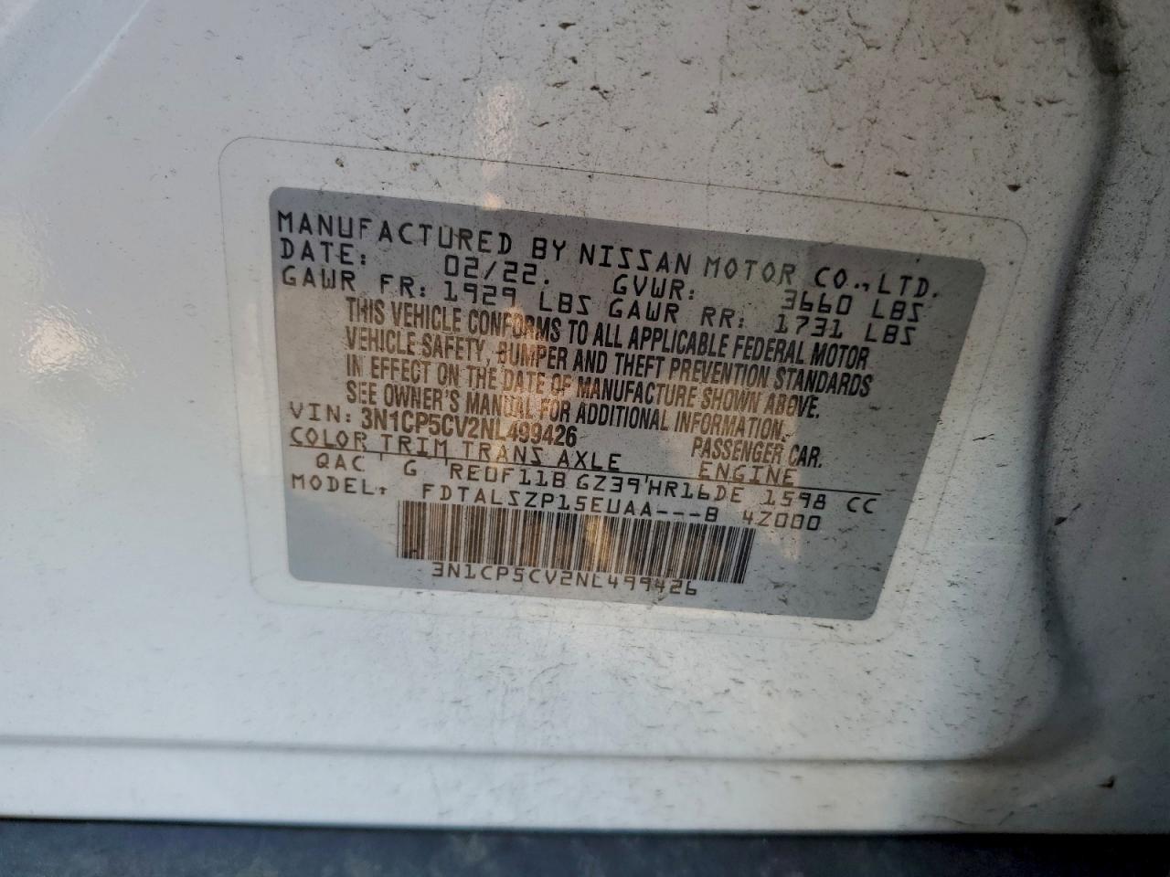 2022 NISSAN KICKS SV photo 12