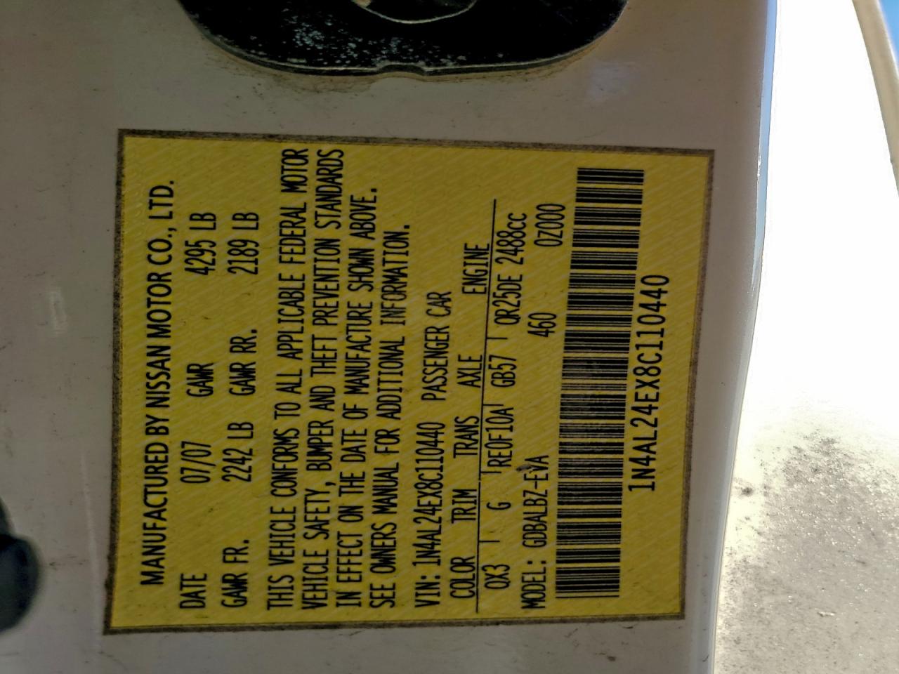 2008 NISSAN ALTIMA 2.5S photo 13