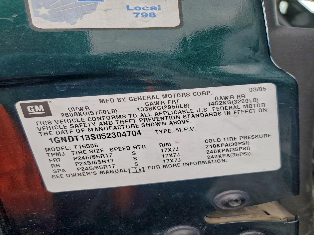 2005 CHEVROLET TRAILBLAZER LS photo 13
