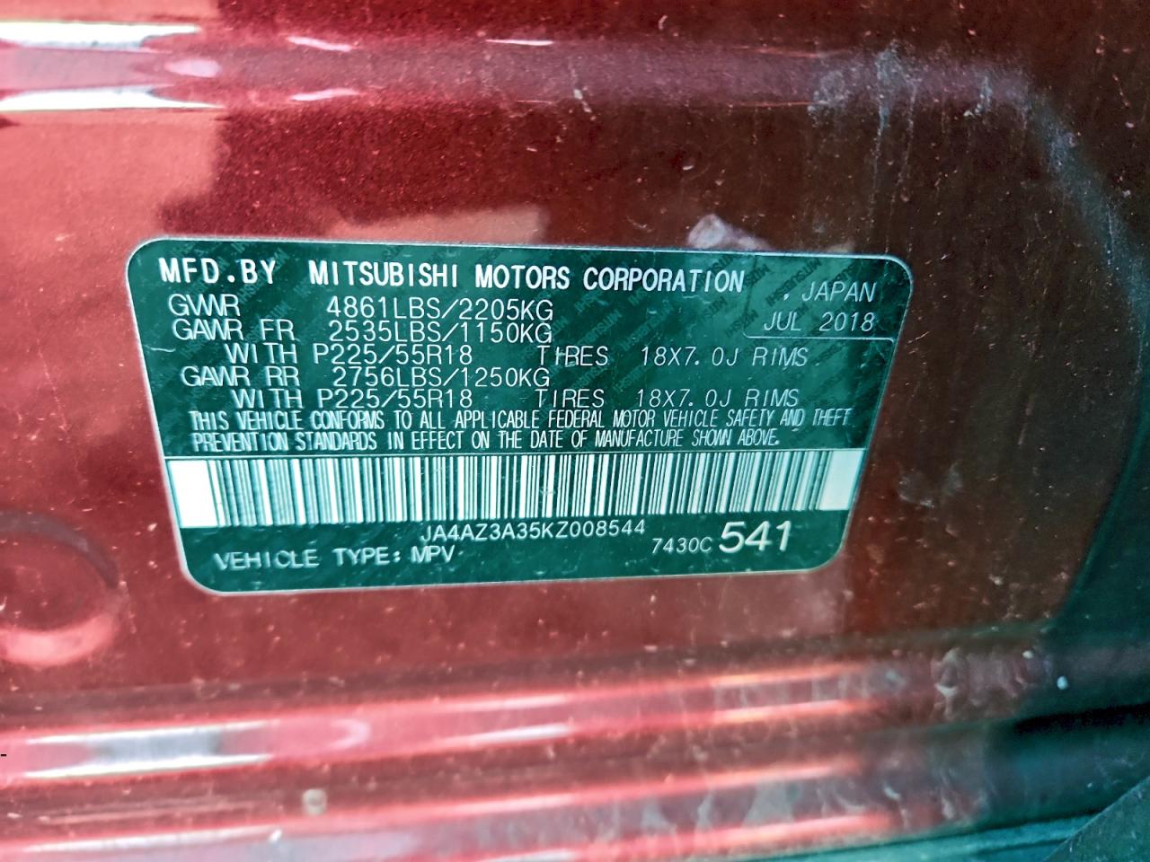 2019 MITSUBISHI OUTLANDER SE photo 13