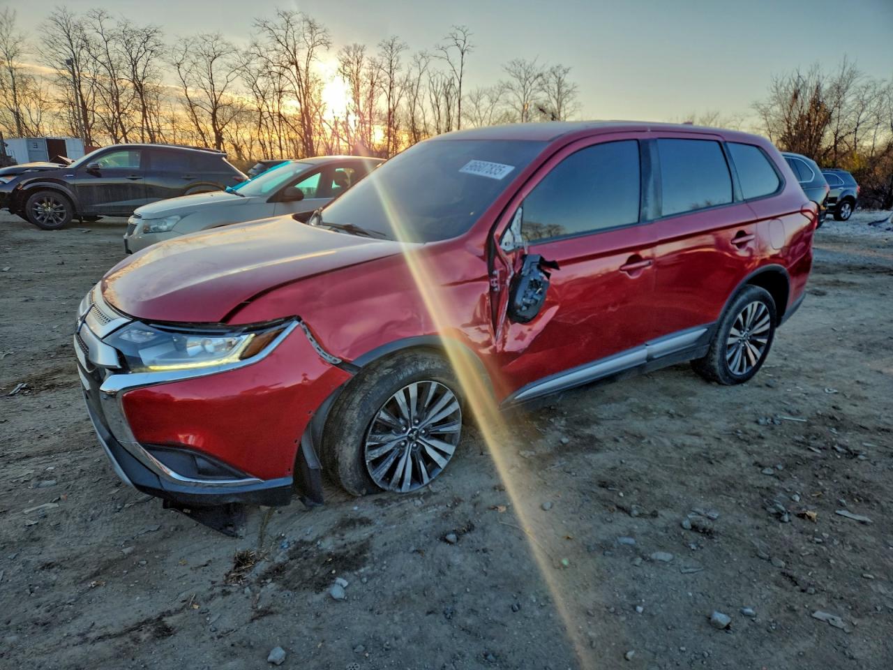 2019 MITSUBISHI OUTLANDER SE — FRONT END damage — photo 1