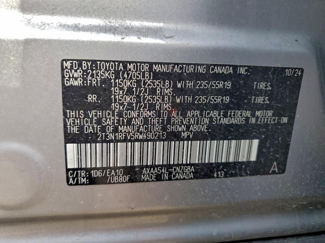 2024 TOYOTA RAV4 LIMITED photo 23