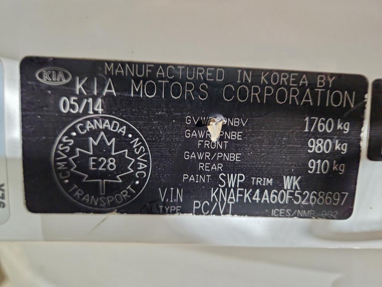 2015 KIA FORTE LX photo 23