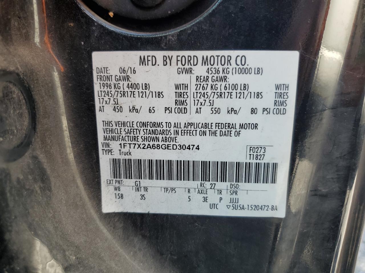 2016 FORD F250 SUPER DUTY photo 12
