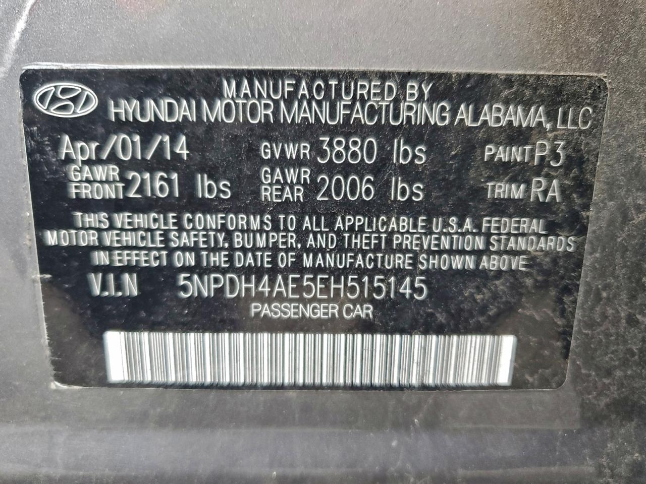 2014 HYUNDAI ELANTRA SE photo 12