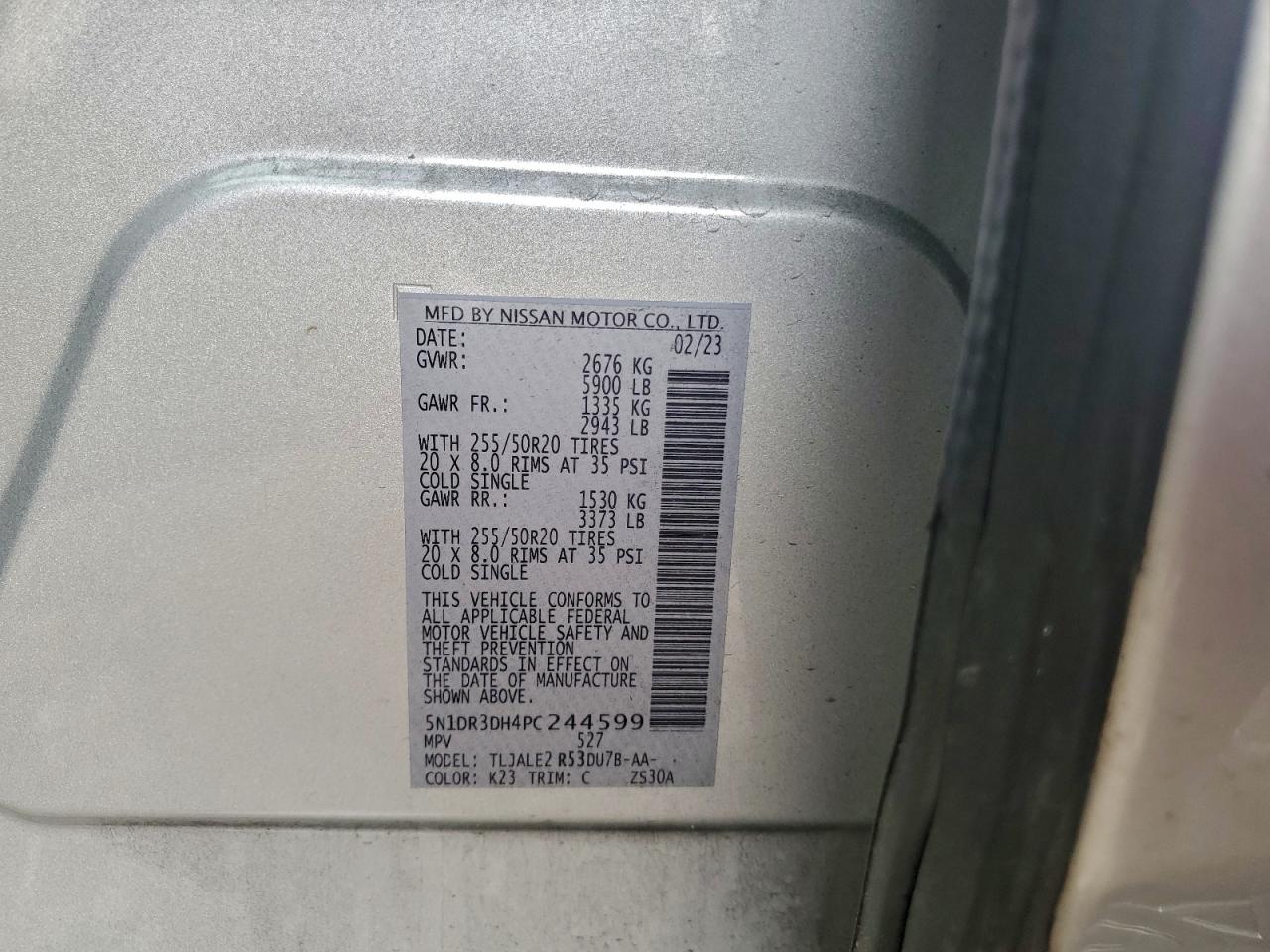 2023 NISSAN PATHFINDER PLATINUM photo 13
