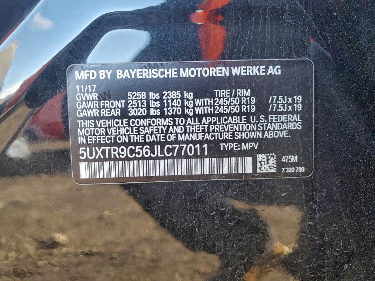 2018 BMW X3 XDRIVE30I photo 13