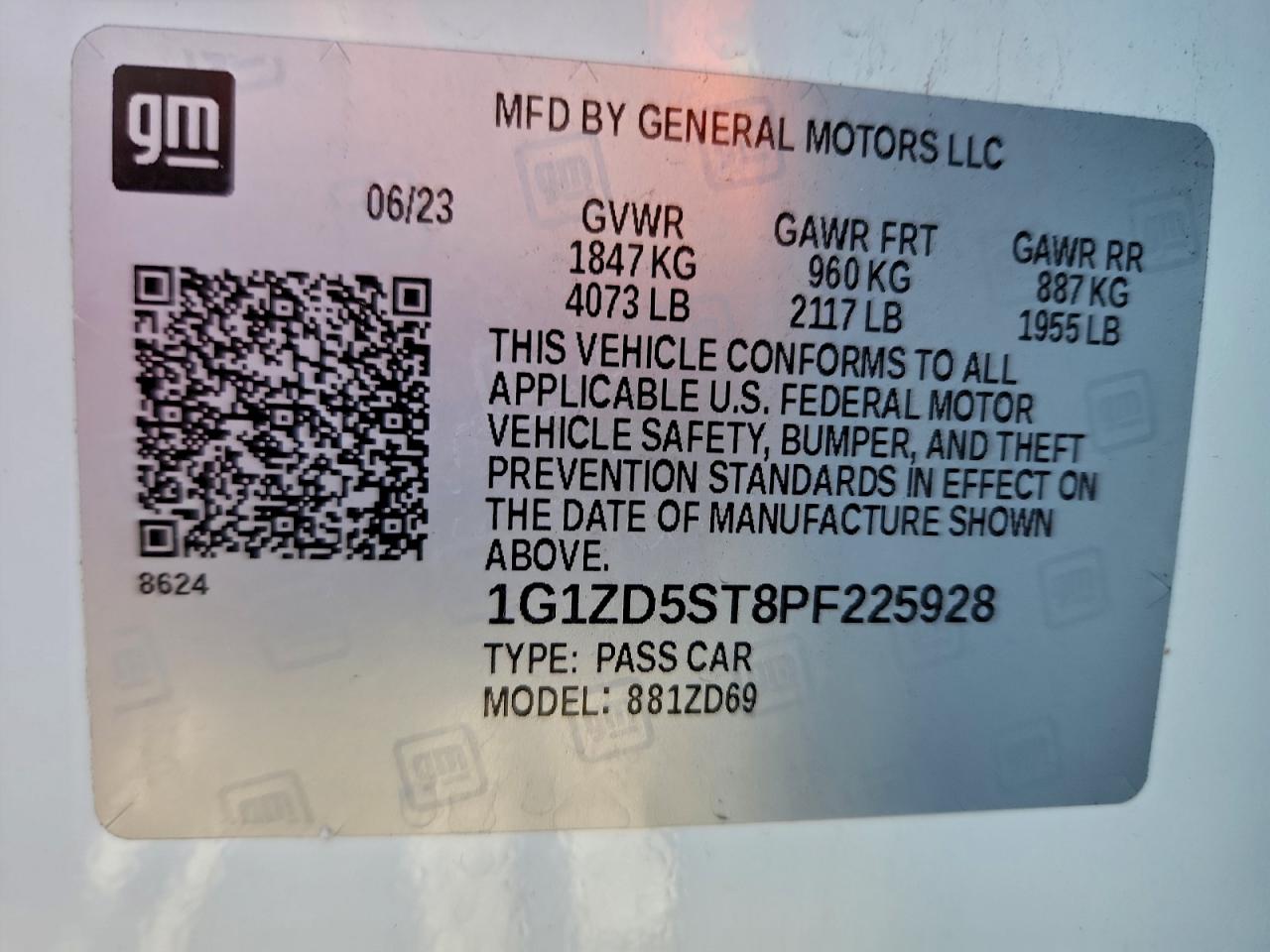 2023 CHEVROLET MALIBU LT photo 13