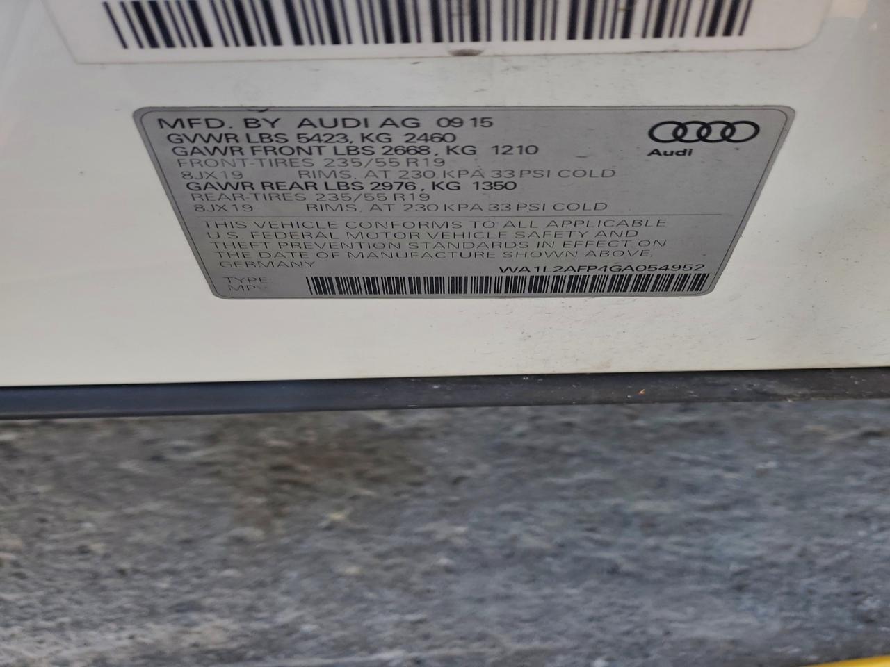 2016 AUDI Q5 PREMIUM PLUS photo 13