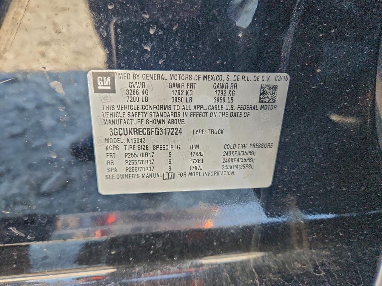 2015 CHEVROLET SILVERADO K1500 LT photo 12