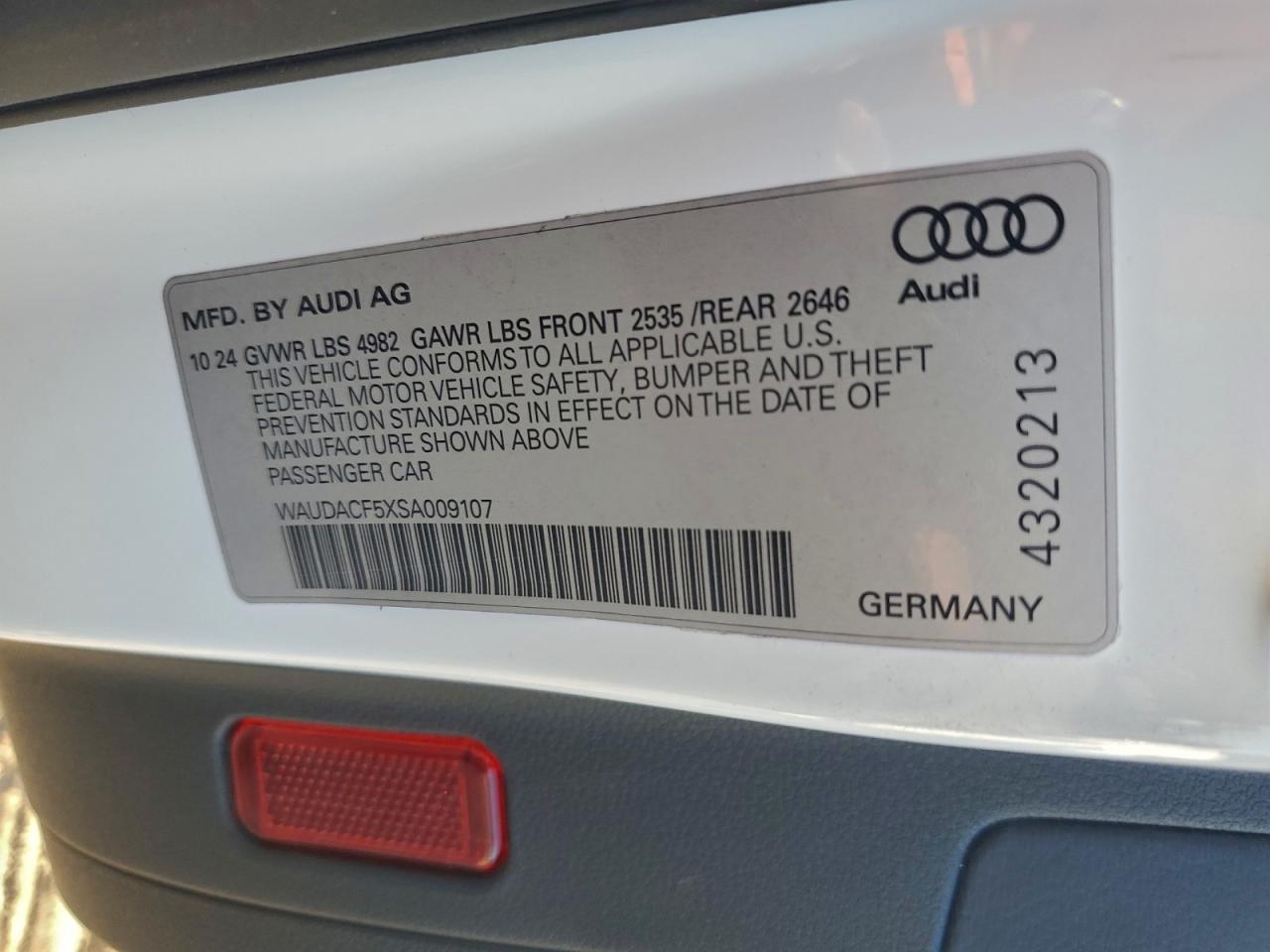 2025 AUDI A5 PREMIUM 45 photo 12