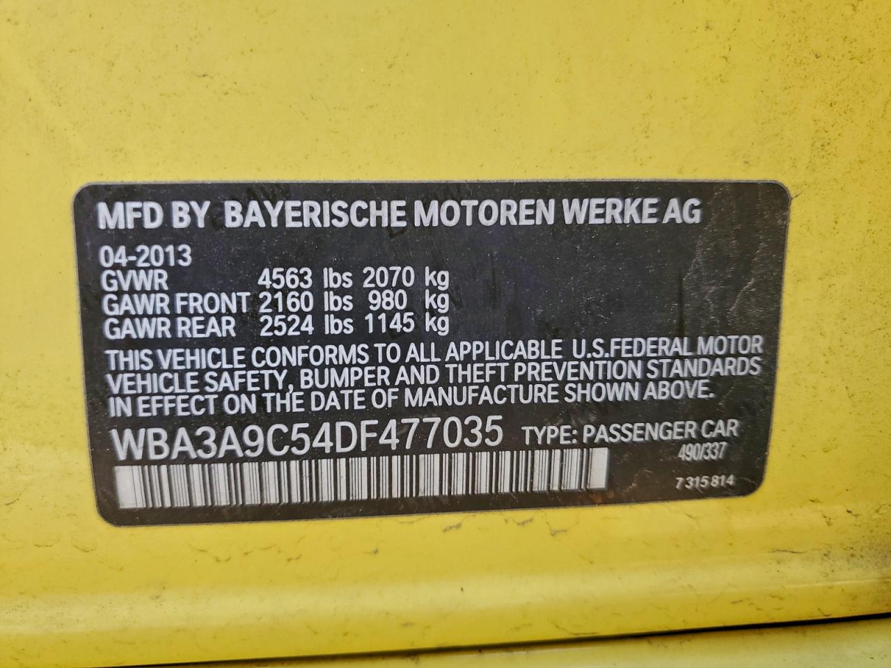 2013 BMW 335 I photo 12