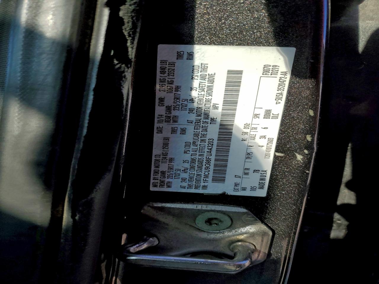 2015 FORD ESCAPE SE photo 13