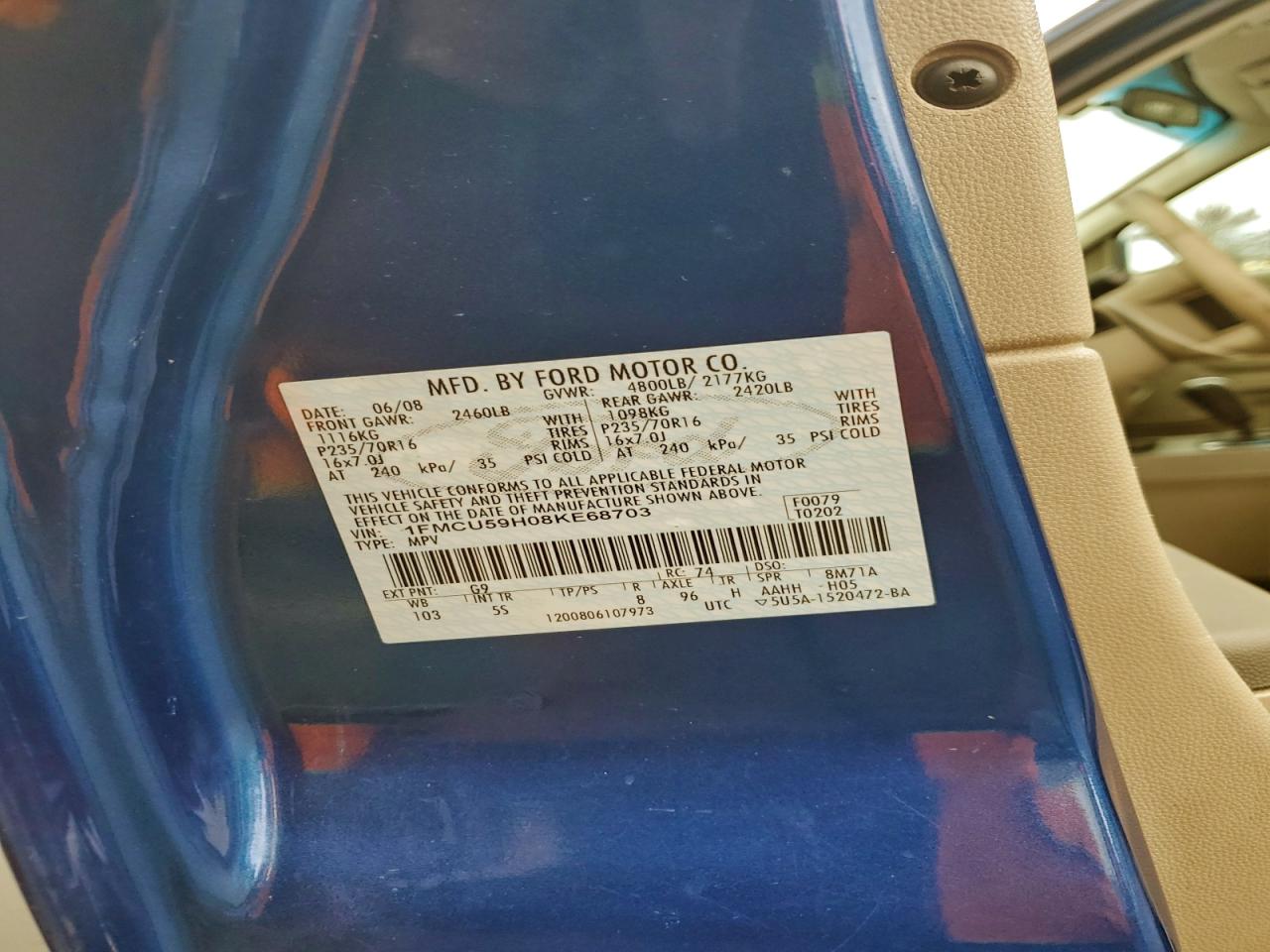2008 FORD ESCAPE HEV photo 12