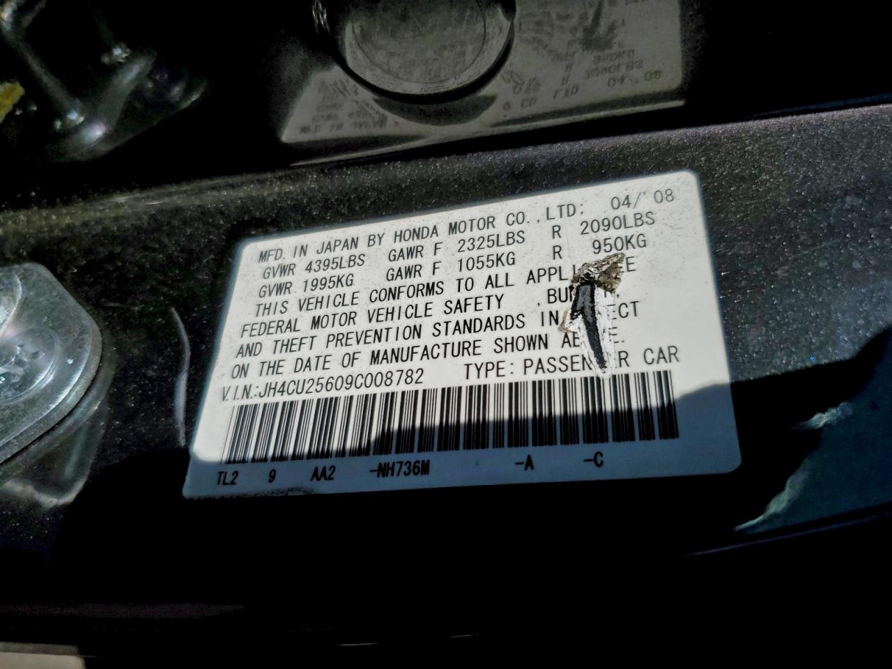 2009 ACURA TSX photo 12