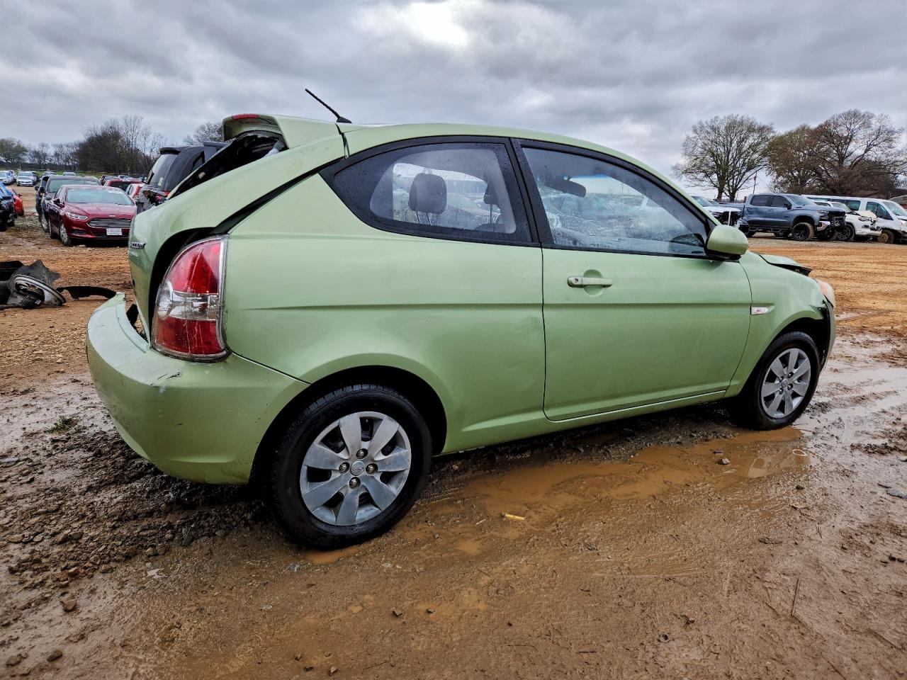 2010 HYUNDAI ACCENT BLUE photo 3