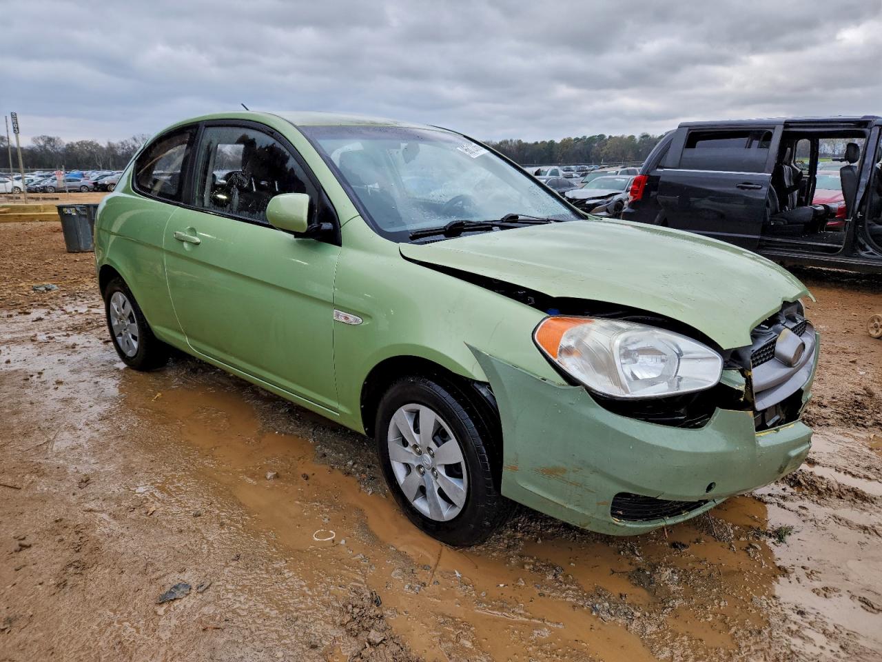 2010 HYUNDAI ACCENT BLUE photo 4