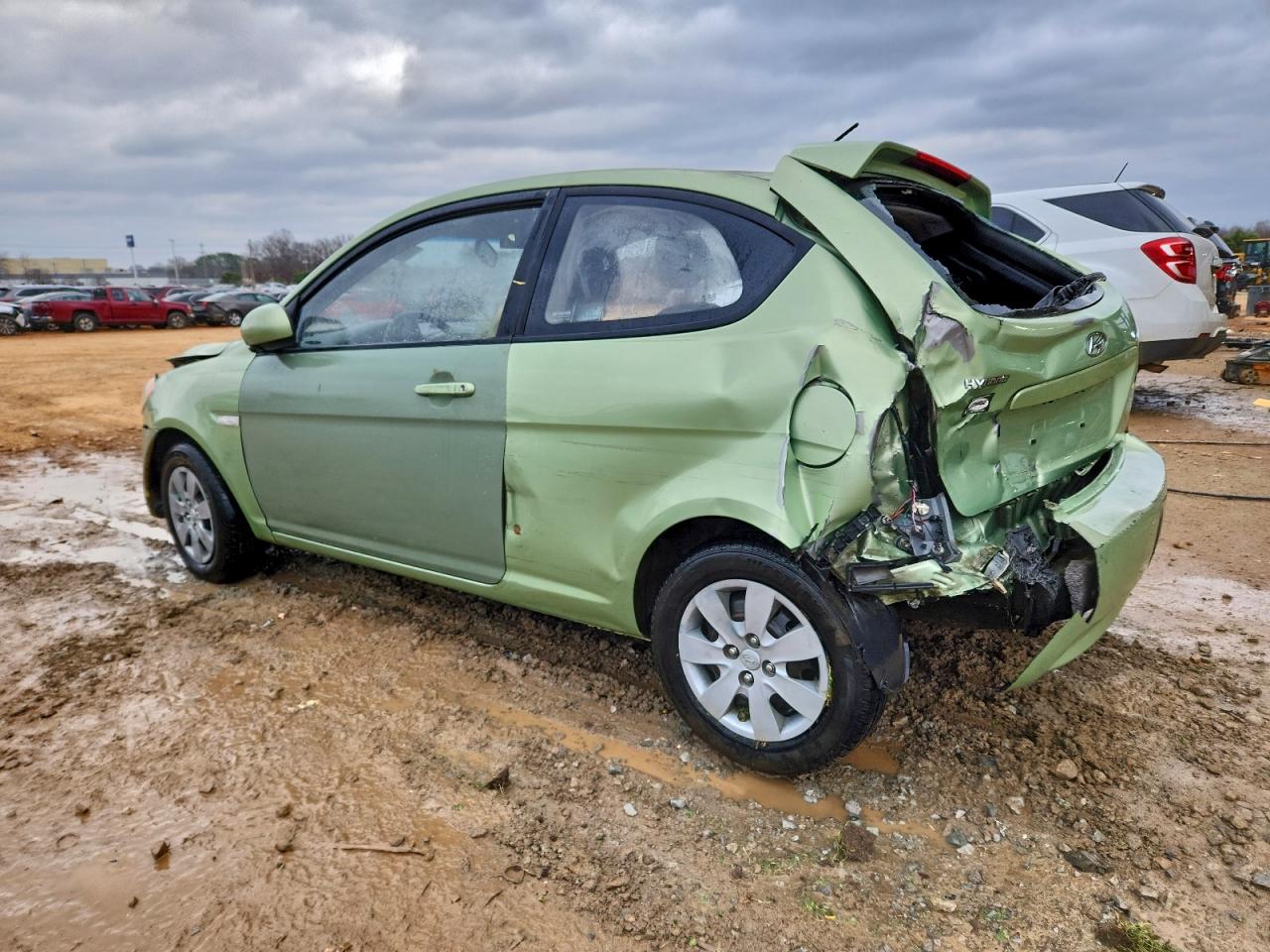 2010 HYUNDAI ACCENT BLUE photo 2