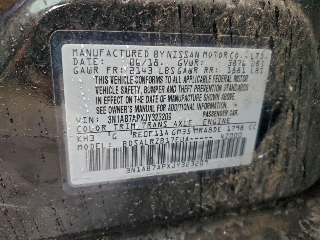 2018 NISSAN SENTRA S photo 12