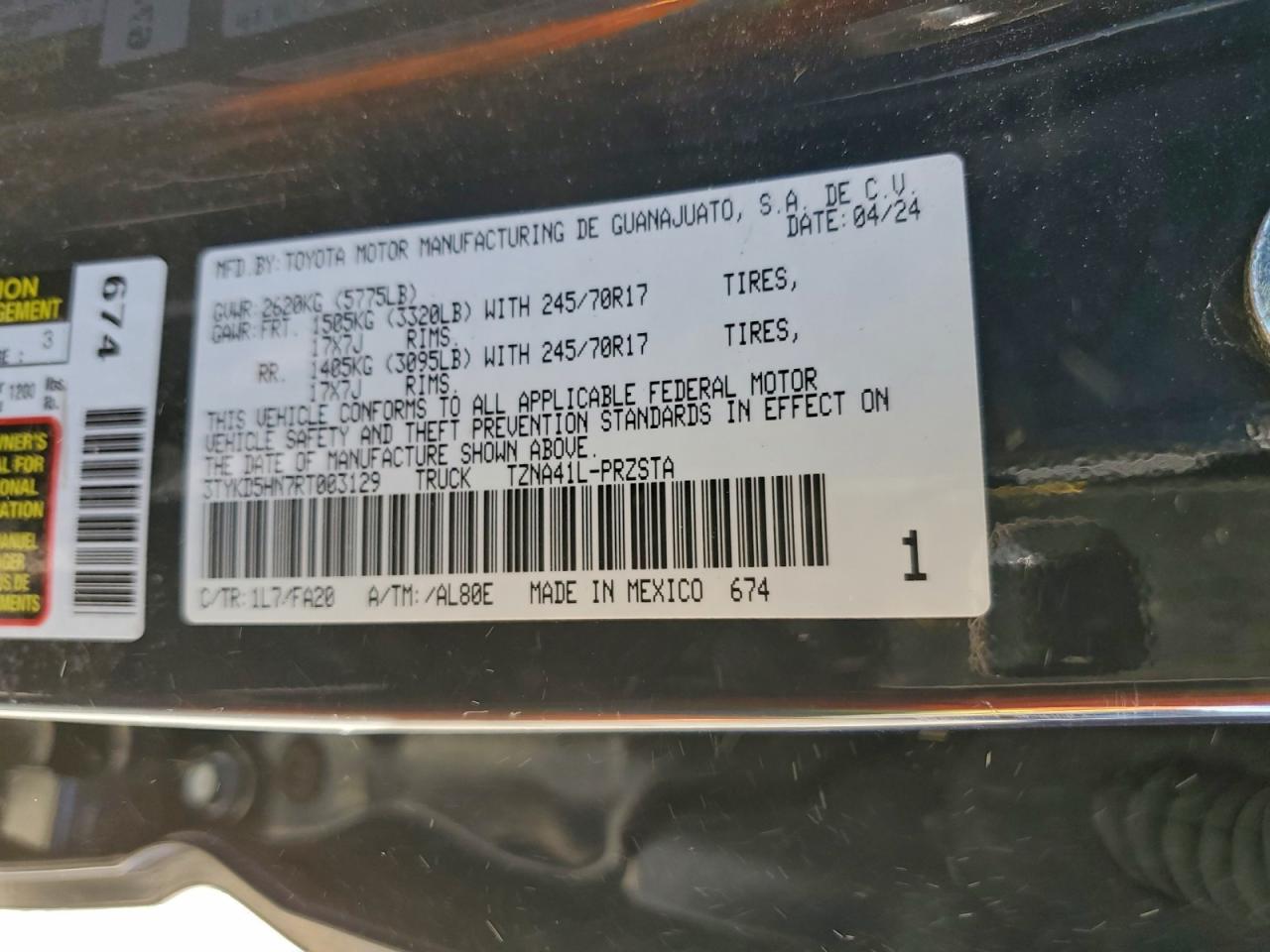 2024 TOYOTA TACOMA DOUBLE CAB photo 12