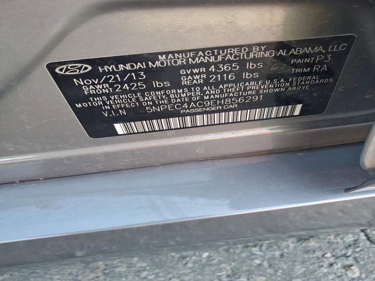 2014 HYUNDAI SONATA SE photo 12