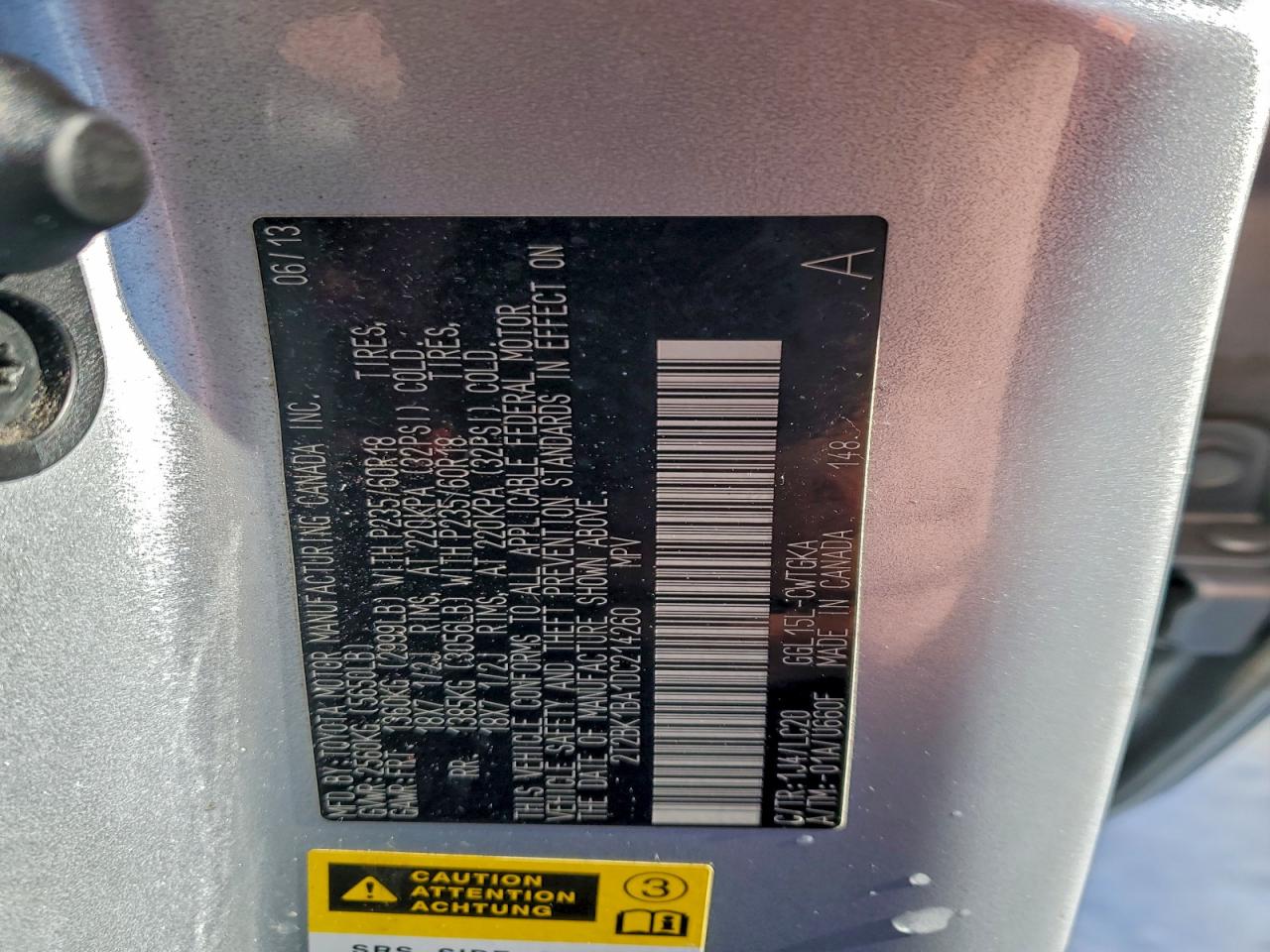 2013 LEXUS RX 350 BASE photo 13