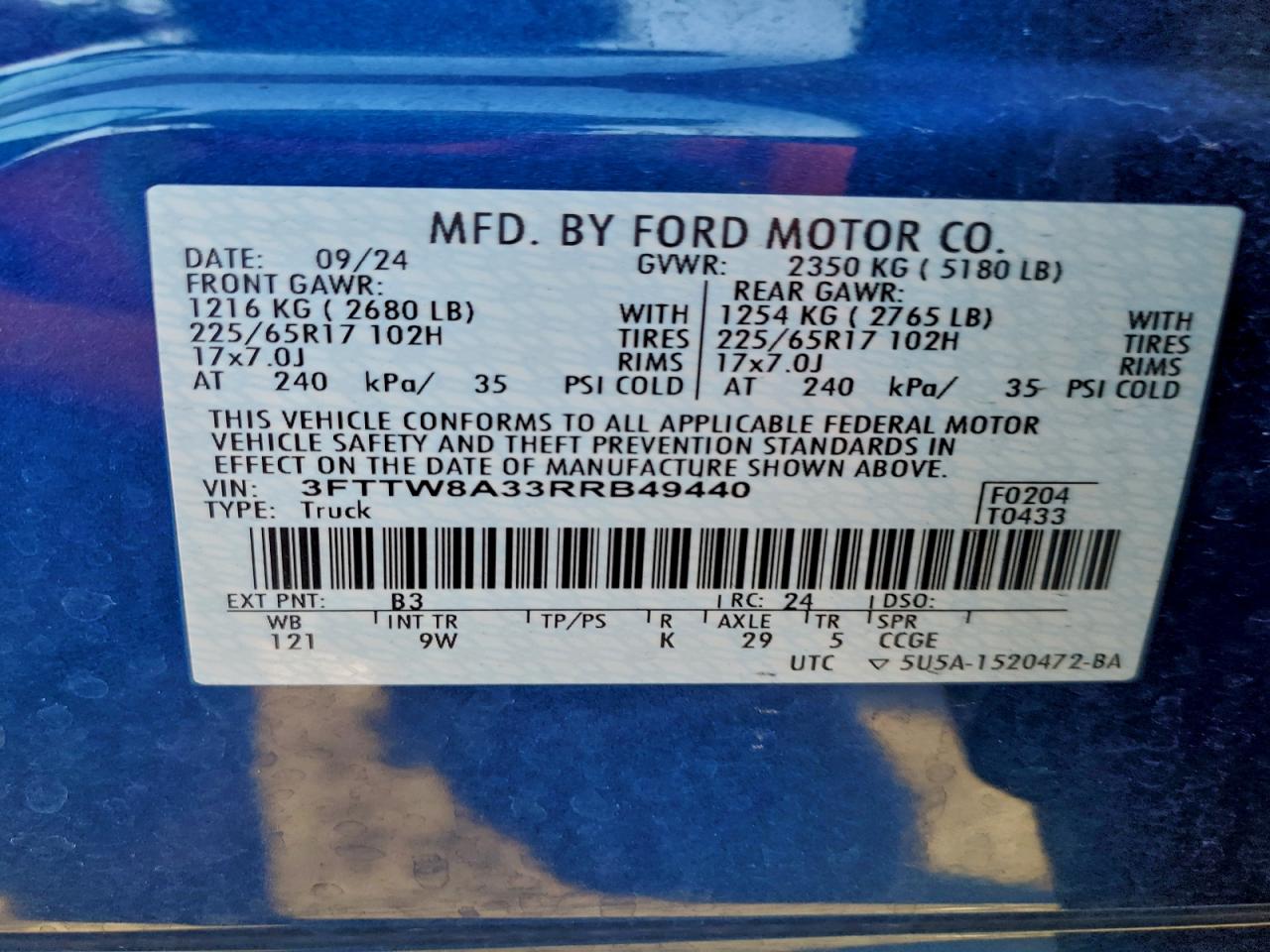 2024 FORD MAVERICK XL photo 12